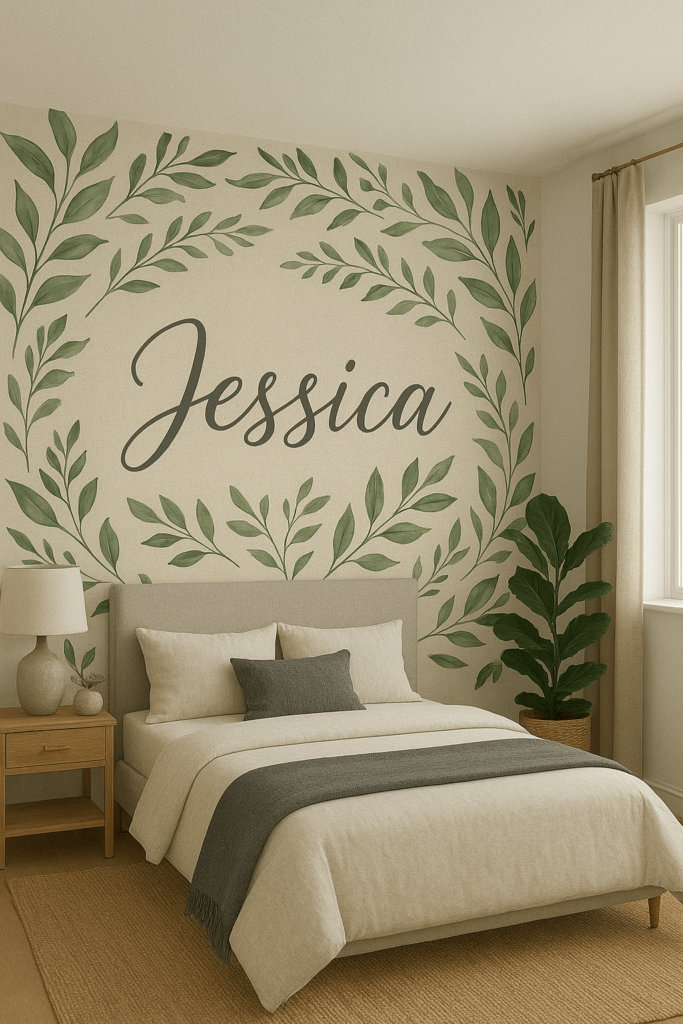 Personalized Wallpaper (Custom Prints) Wallpaper Designs for Bedrooms