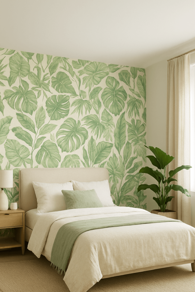 Botanical & Nature Inspired Prints Wallpaper Designs for Bedrooms