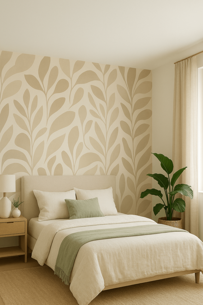 Japandi Minimalism Wallpaper Designs for Bedrooms