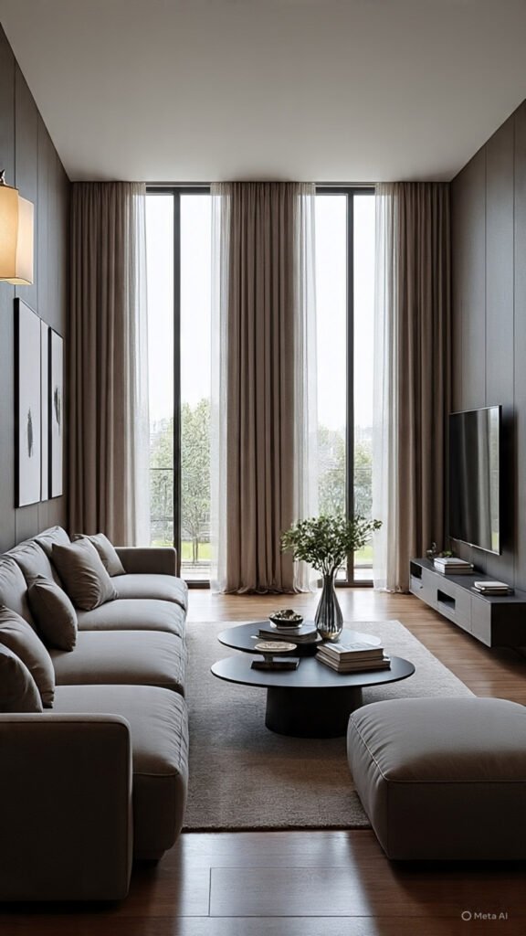 Curtain Tips for Large or Open Plan Living Rooms