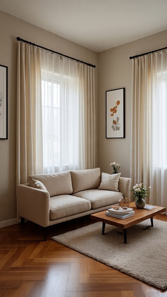 Curtain tips for Small Living Rooms 