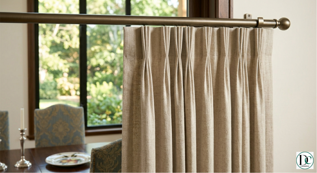 Pencil Pleat Curtains types of curtain | DC Furnishings