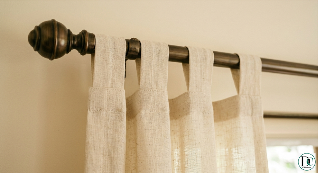 Reverse Tab Curtains types of curtain | Dc Furnishings