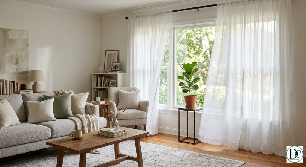 sheer curtain type of curtain | DC Furnishings