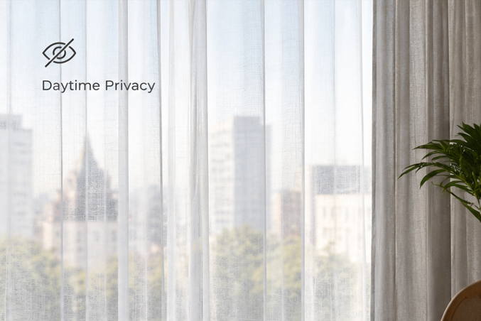 Benefits of Sheer Curtains Daytime Privacy 