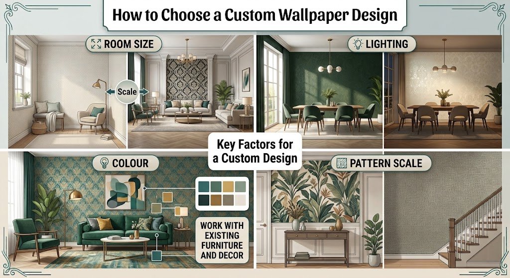How to Choose a Custom Wallpaper for Walls Design - Dc Furnishings