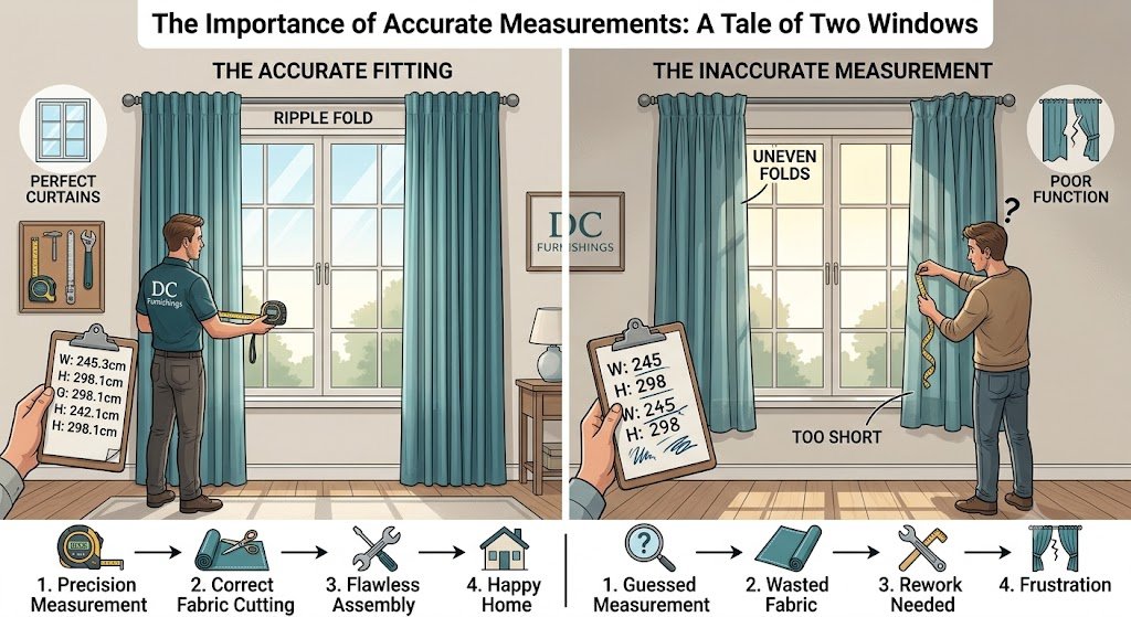 Curtains Stitching - The Importance of Accurate Measurements